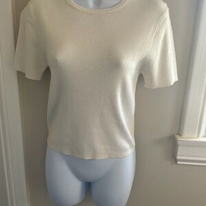 NakedCashmere Cream Short Sleeve Tee